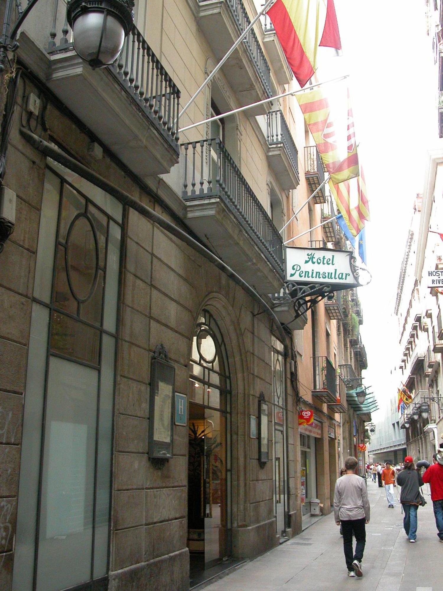 Hotel Peninsular Barcelona Exterior foto